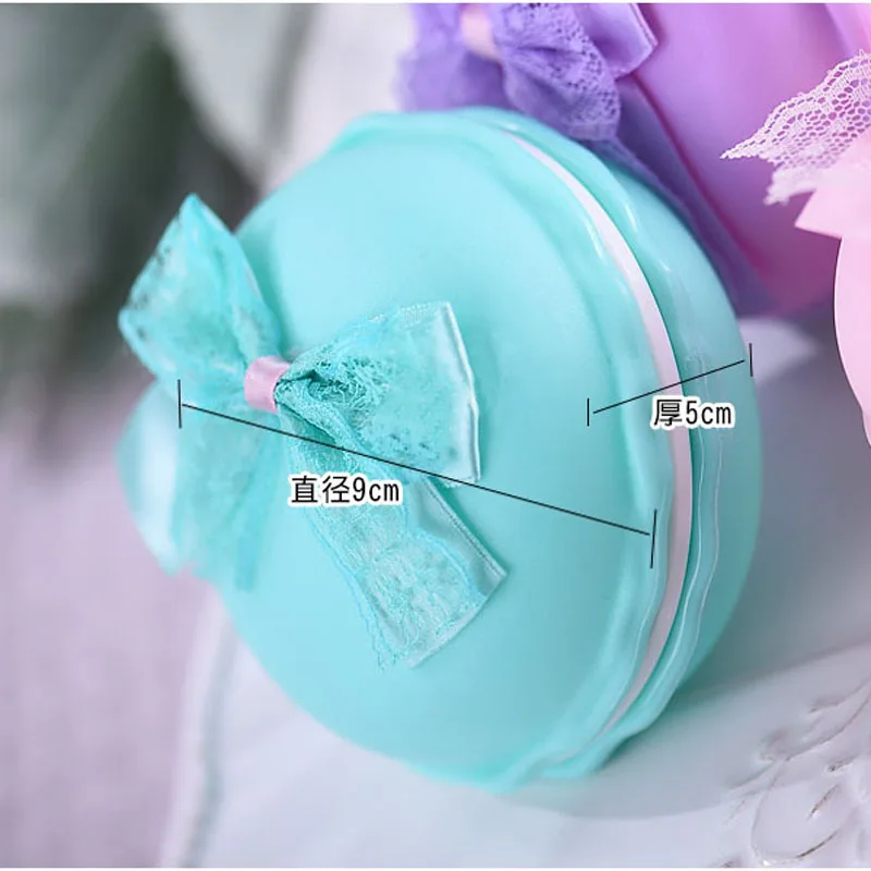 4 шт./лот Творческий Macarons Коробки конфет красочные детские Душ коробка Пластик