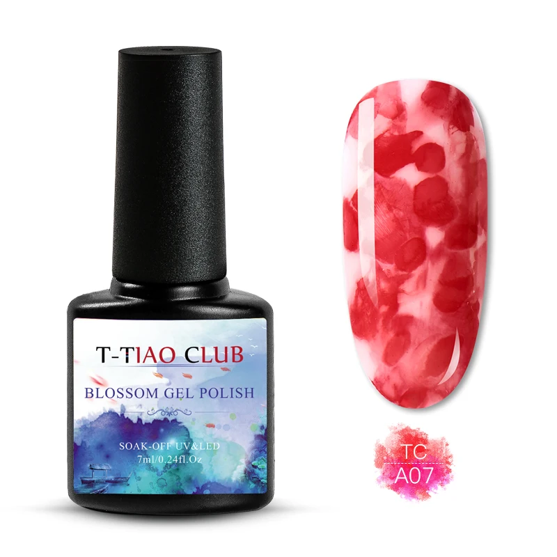 MZ127 T-TIAO CLUB floming лак для ногтей 7 мл градиентные акварельные чернила красная фиолетовая для украшения ногтей лак для маникюра DIY Дизайн украшения - Цвет: MZ127
