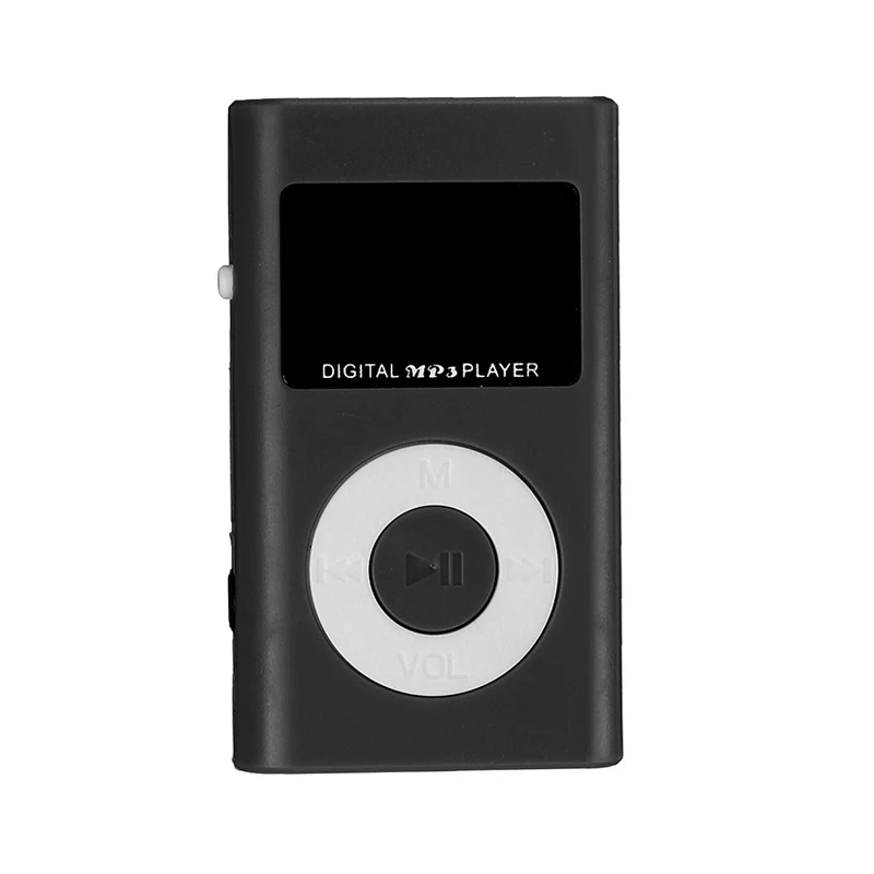 LEORY Мини Портативный USB MP3 плеер с наушниками ЖК-экран Поддержка 32 ГБ Micro SD TF кард-ридер для спорта музыкальный плеер MP3