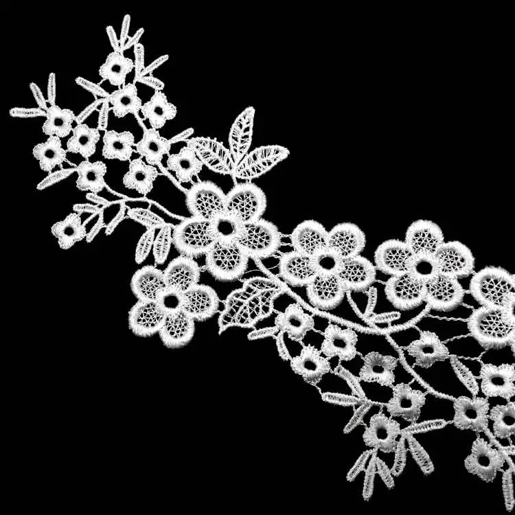 FFLACELL изысканный цветок кружевной воротник вышитая отделка декольте аппликация