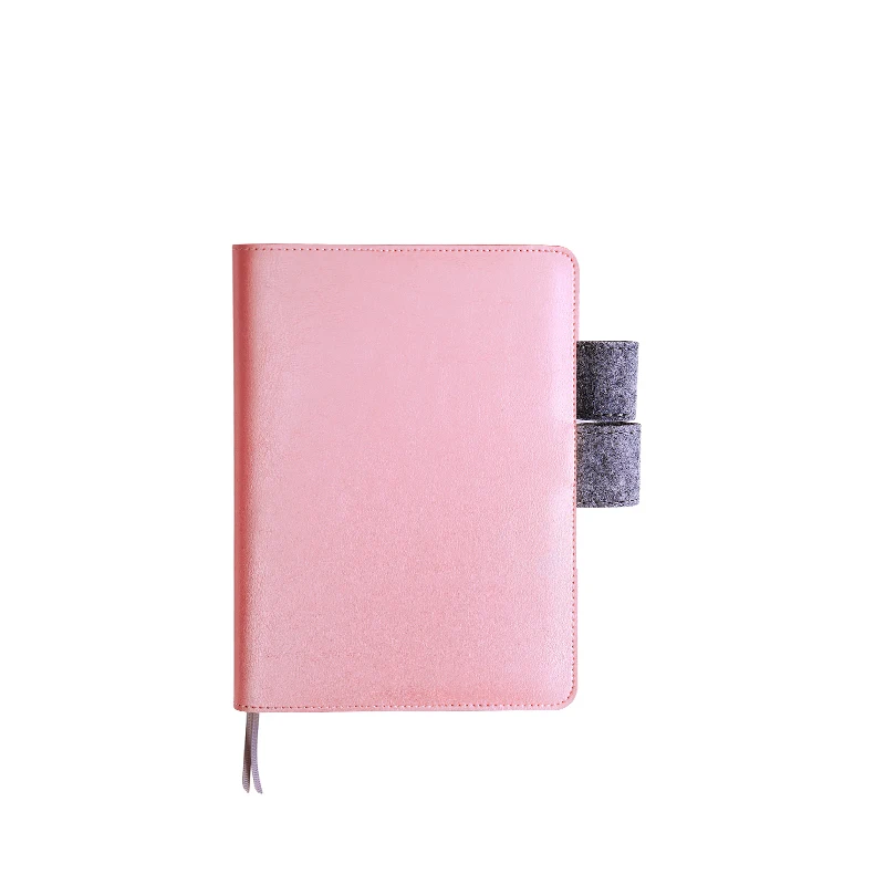 Pink Кожаная спиральная записная книжка, милый Переплетчик, А5, А6, журнал, записная книжка, планировщик, журнал органайзера, офисные школьные принадлежности - Цвет: Pink
