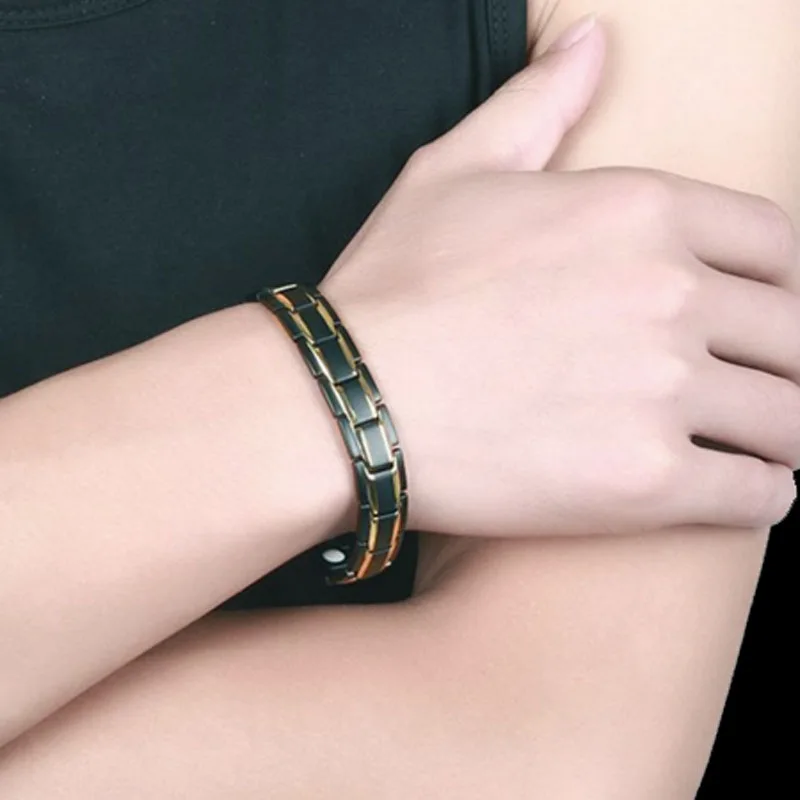 Мужской женский исцеляющий магнитный браслет 316L из нержавеющей стали элементы