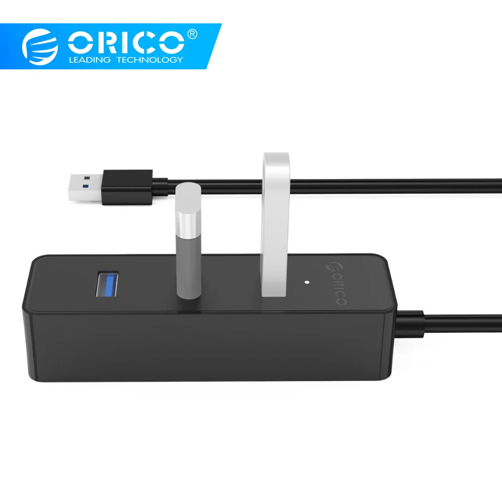 ORICO W5PH4 новое обновление белый Портативный 4 Порты и разъёмы USB 3,0/USB 2,0 концентратор для ноутбука/ультрабук с VL812 Чипсет-белый