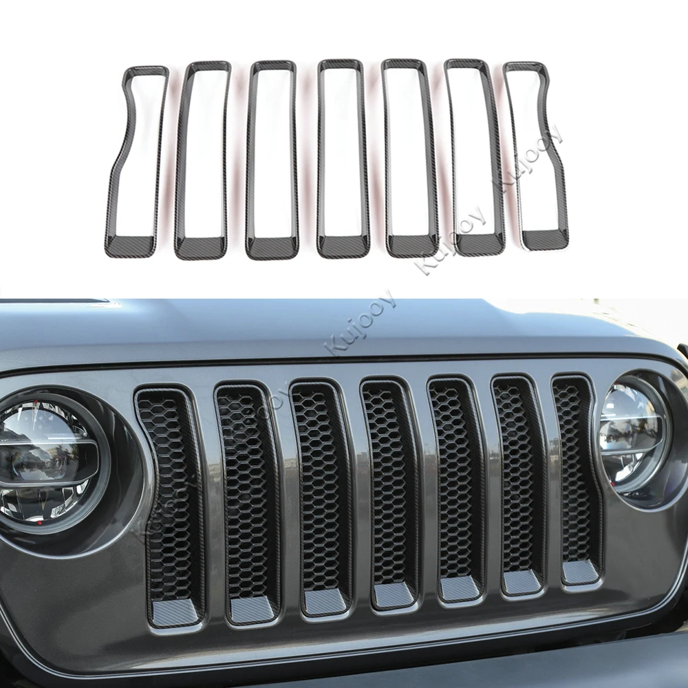 

Car Exterior Front Race Grille Cover Trim Decoration Stickers for Jeep Wrangler JL 2018+ Car Styling Accessories
