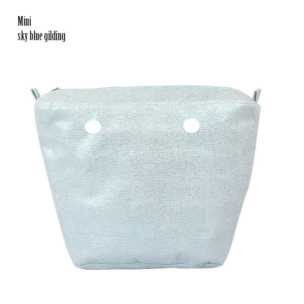 mini sky blue huntfun 1 штука позолоченная водонепроницаемая внутренняя подкладка Obag красочная вставка для классического мини O сумки женские сумки через плечо сумки - Цвет: mini sky blue