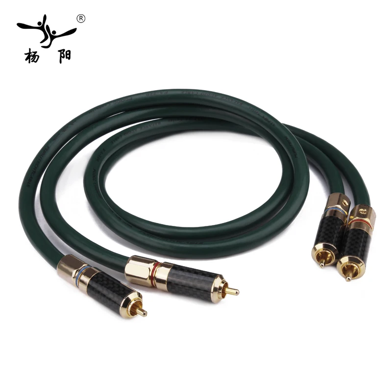 YYAUDIO одна пара FA 220 Hifi XLR кабель Высокое качество OCC 2 RCA мужской аудио кабель|2 rca|2 rca