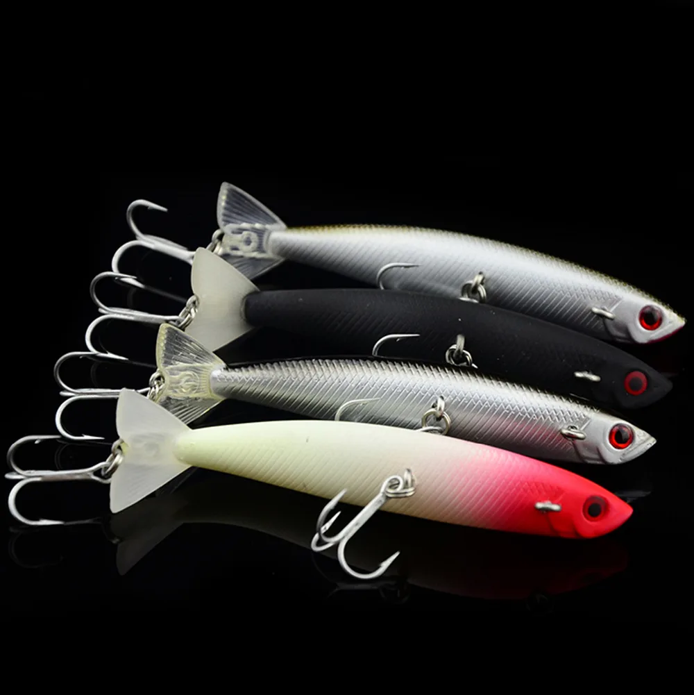 Fishing curved Lure Lures Floating Minnow artificial bait VMC hook 10.5cm/12g  Free shipping enlarge