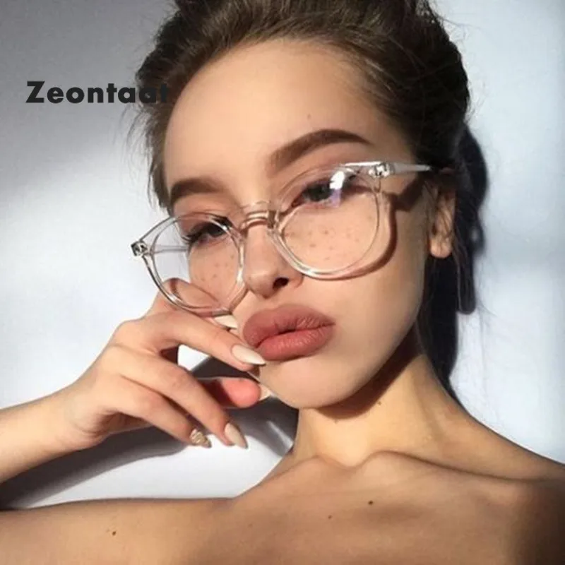 Новинка 2019 Ретро круглая оправа для очков близорукие плоские чистые прозрачные
