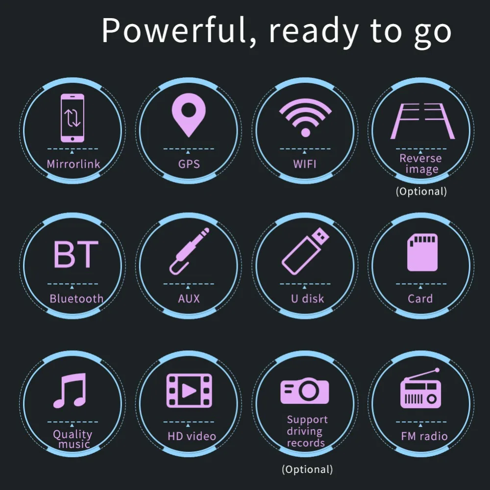 Автомагнитола 2DIN на Android 8 1 7 дюймов MP5 GPS мультимедийный плеер с камерой заднего