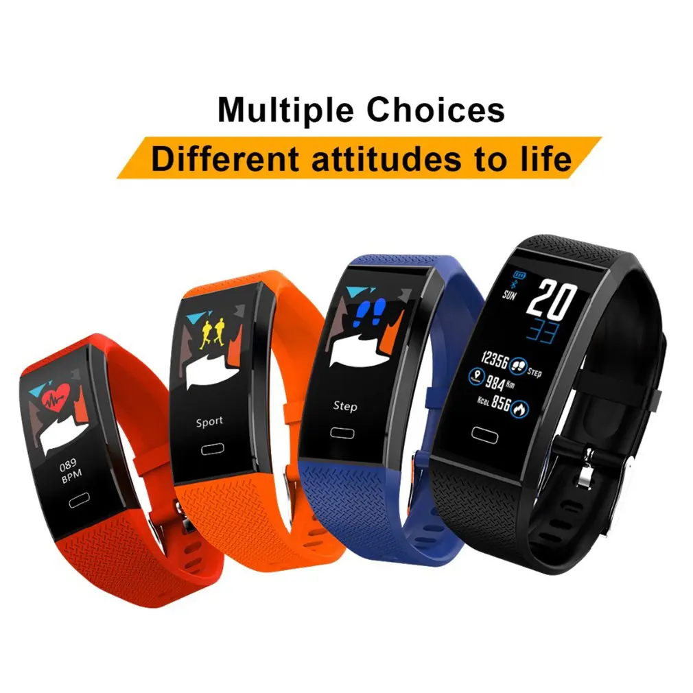 Спортивные Шагомер унисекс Смарт часы Bluetooth трекер Водонепроницаемость браслет