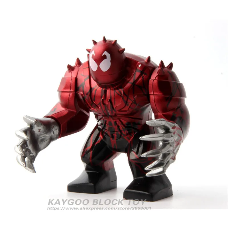 Конструктор с героями из мультфильма Супергерои Бэтмен мстители Anit Venom Hulk бане