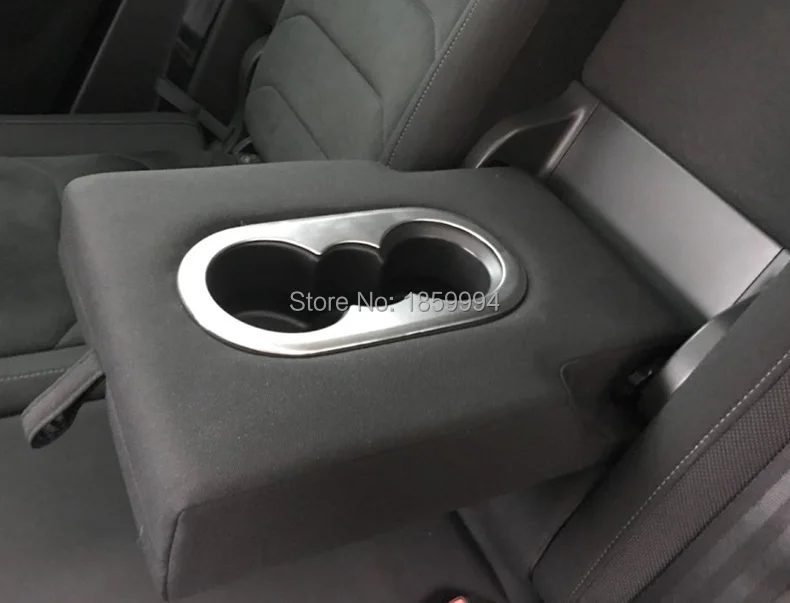 Для 2017 2021 VW Tiguan mk2 заднее сиденье держатель стакана для напитков наклейка ободок