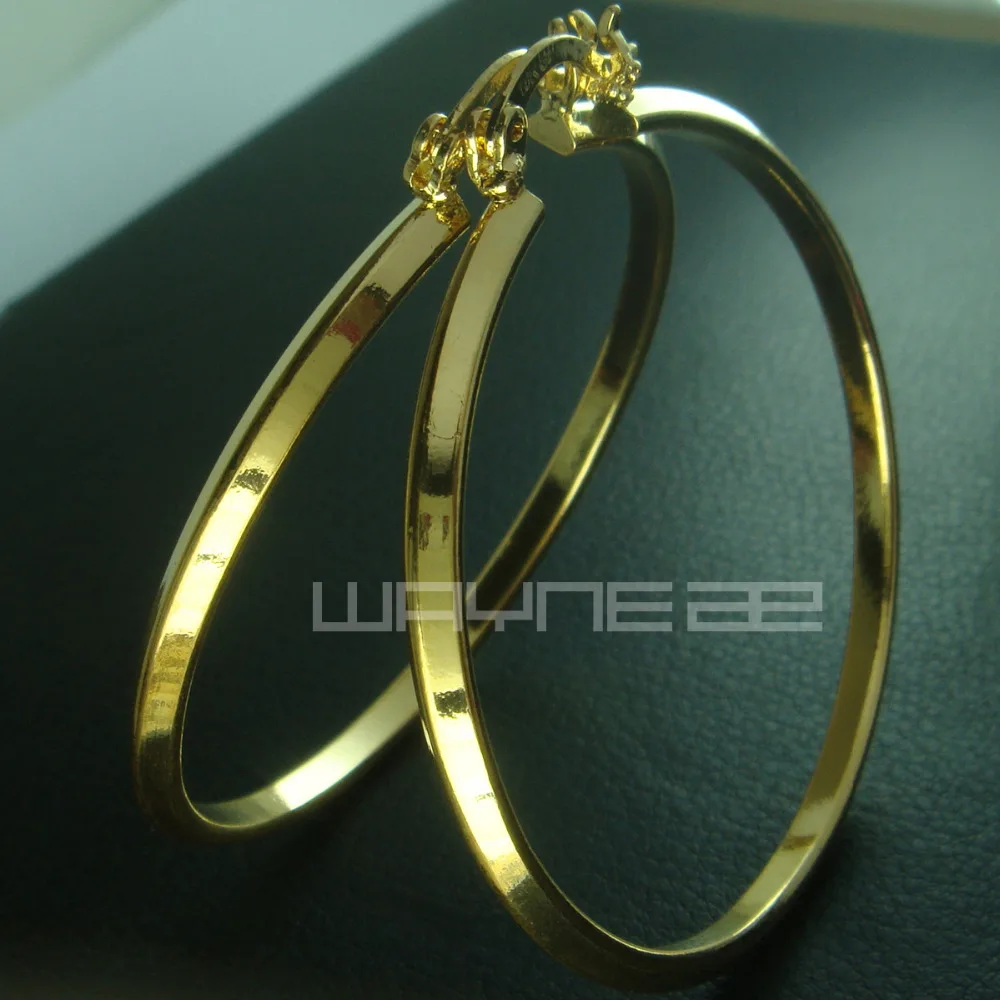 Красивые серьги кольца с позолотой 18 карат E43|earings gold|earring tapersearrings babies |