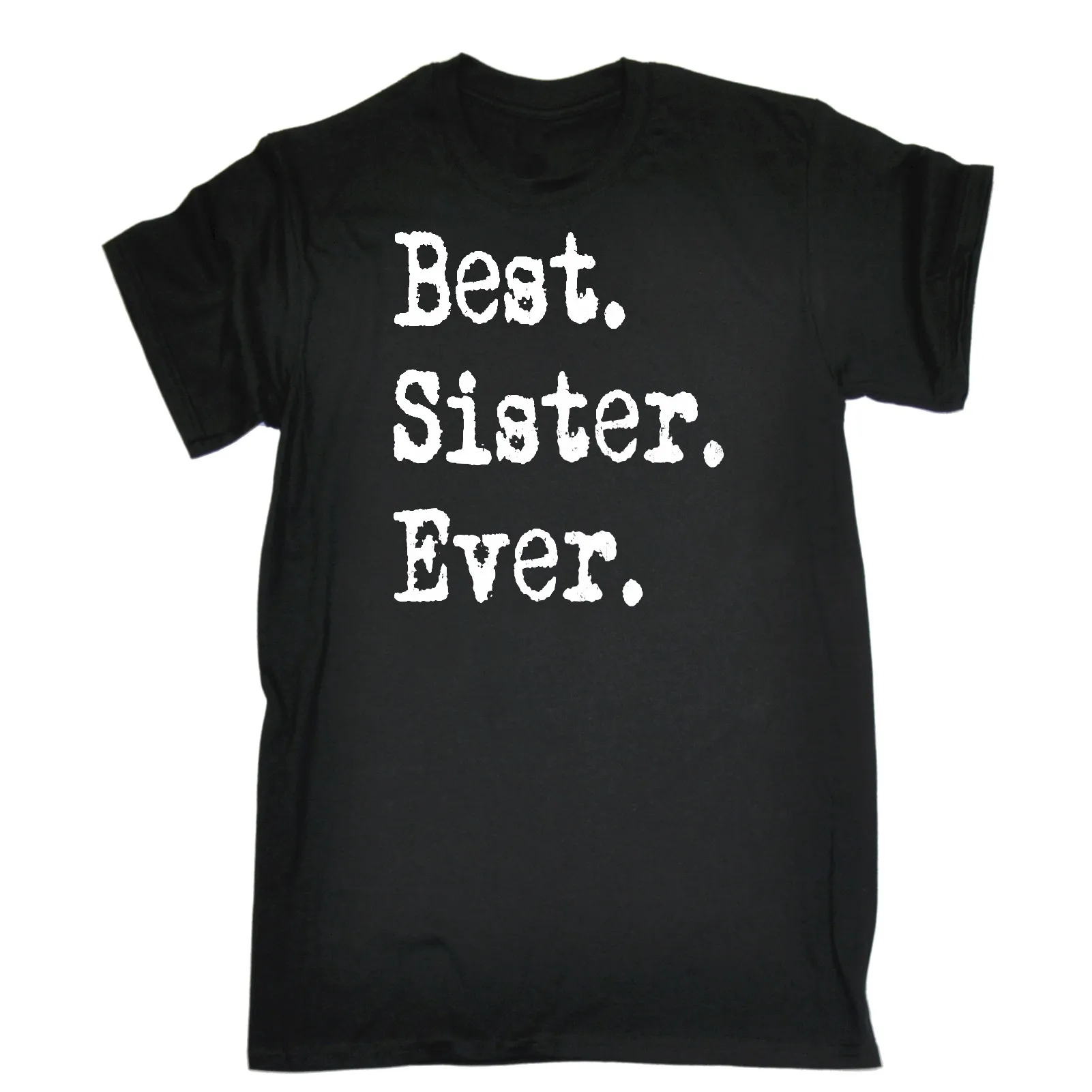 Футболка с надписью BEST SISTER EVER для семьи sibling joke забавный подарок на день рождения