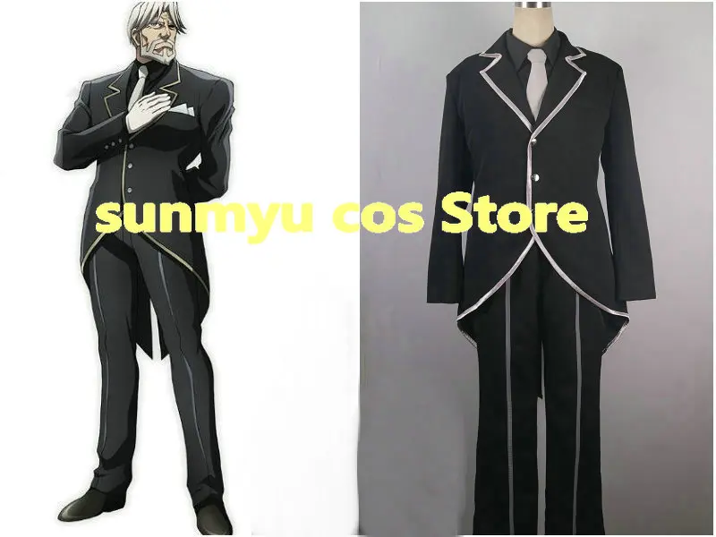 

OVERLORD sebas тянь Косплэй костюм, Размеры адаптируемые под требования заказчика, представление на хэллоуин