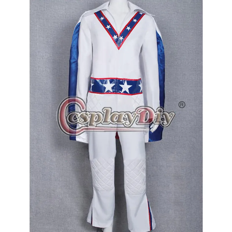 Cosplaydiy Daredevil Evel Knievel мотоцикл патриотический Взрослый Хэллоуин Косплей Костюм с