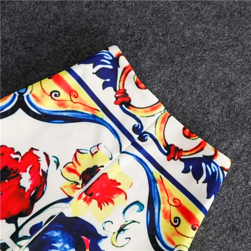 Осенняя Женская юбка карандаш до колена CR офисная с разрезом и высокой талией