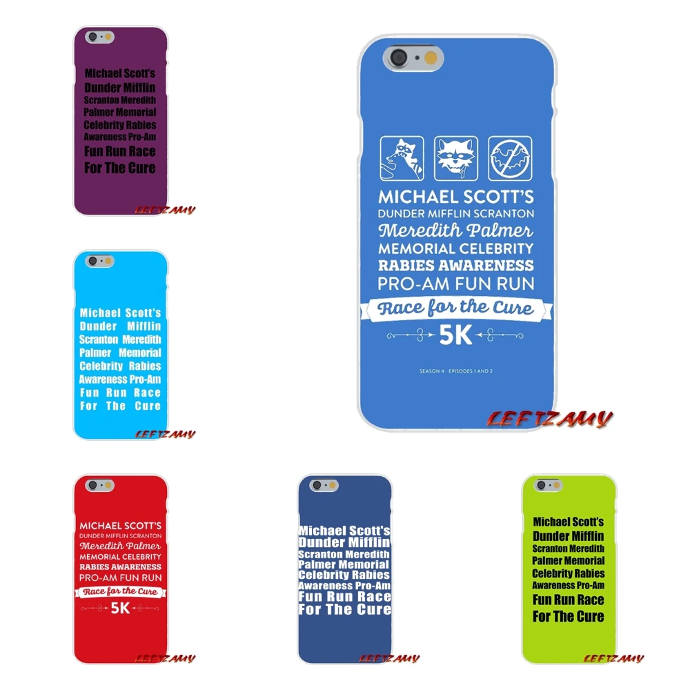 Michael Scott Rabies Awareness Run The Office For Samsung Galaxy S3 S4 S5 MINI S6 S7 edge S8 S9 Plus Note 2 3 4 5 8 Phone Covers | Мобильные