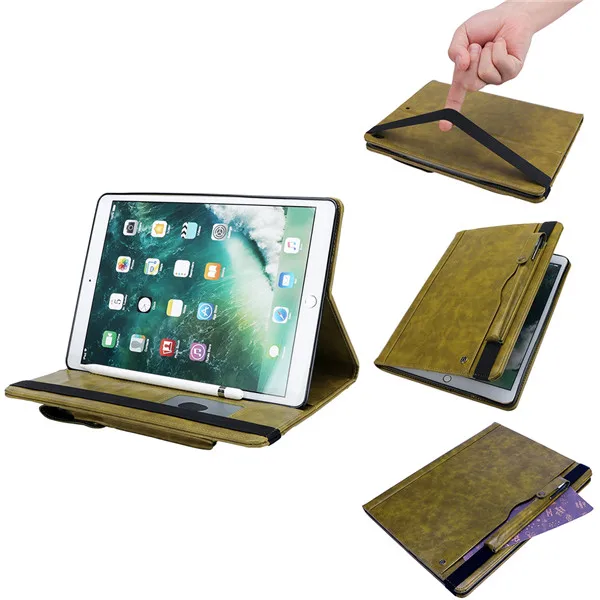 Прозрачный Чехол для ipad air 3, Чехол для ipad Pro 10,5 с карандашом, отделением для карт, многофункциональный чехол, подставка для планшета - Цвет: Прозрачный