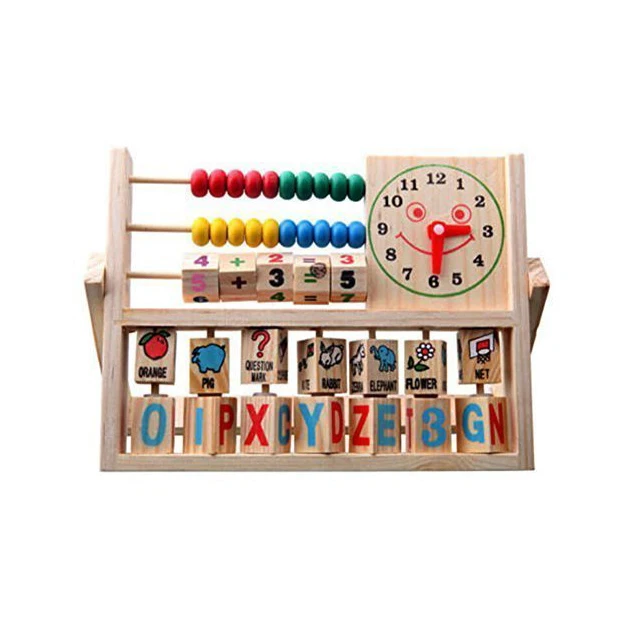 ABWE Children Baby Kids Learning Developmental Versatile Flap Abacus Wooden Toys | Игрушки и хобби