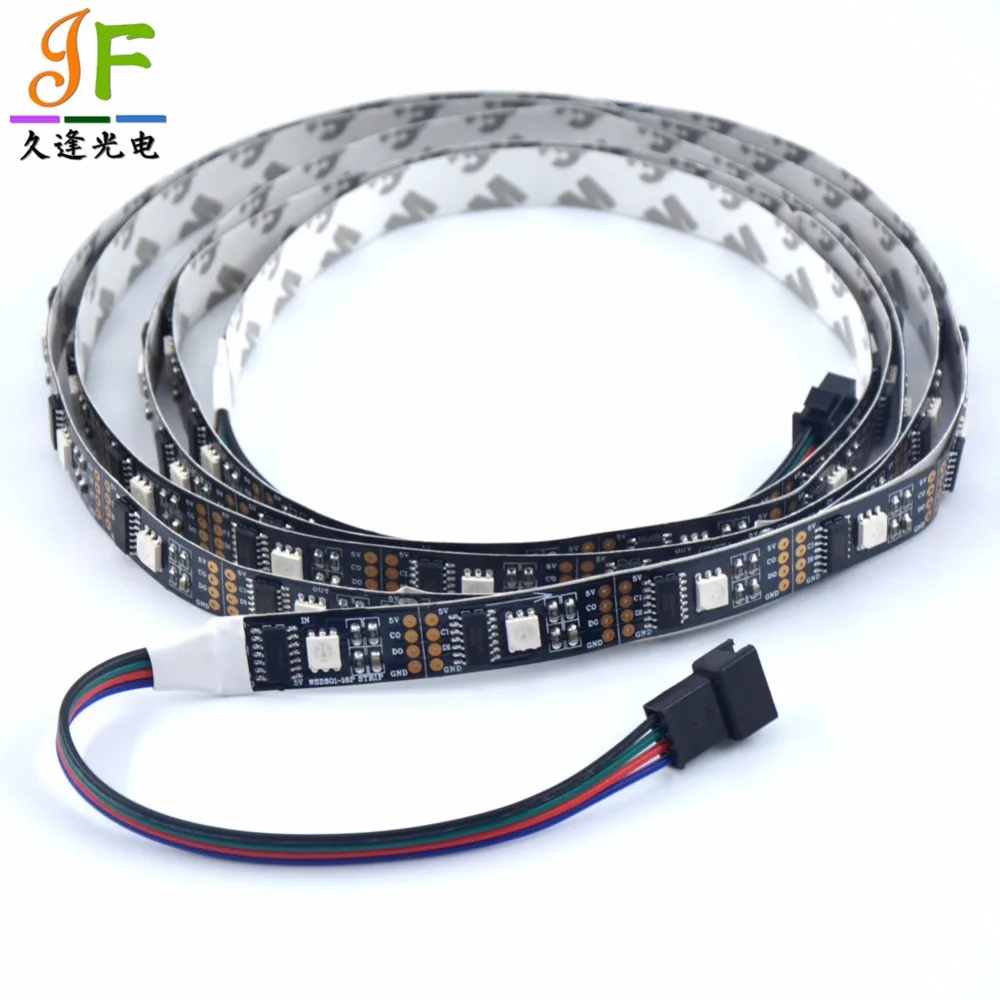 1 м WS2801 адресуемый 32 светодиодный s/M SMD 5050 RGB волшебный цвет adalight цифровой ТВ boblight