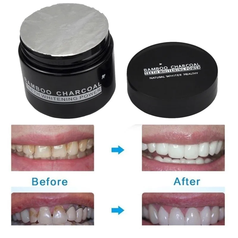 Порошок для ежедневного отбеливания зубов органический активированный