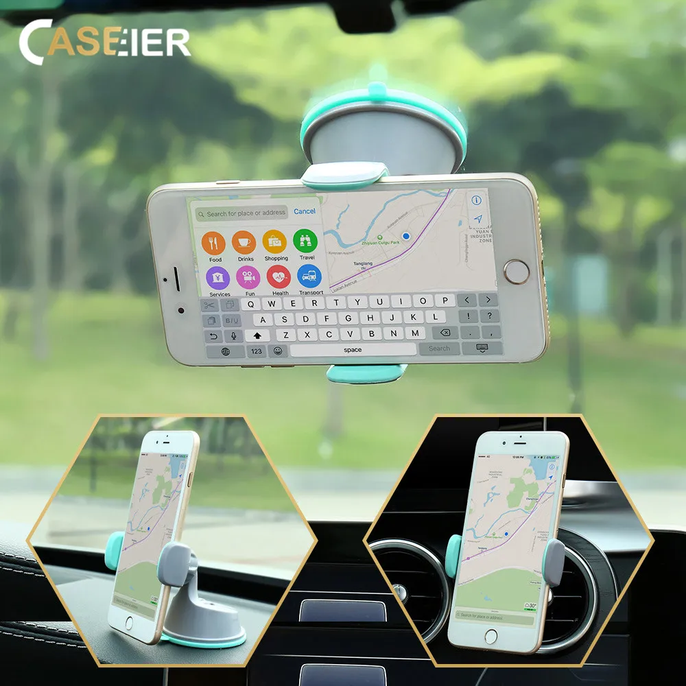 CASEIER 2 in 1 Car Phone Holder For iPhone XR XS Max Universal Air Vent Dashboard GPS Stand Samsung S9 S8 Plus In | Мобильные