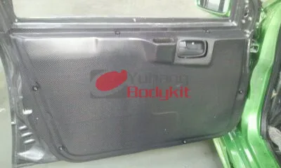 Для углеродного волокна EVOLUTION EVO 7 8 9 внутренняя отделка двери 4 шт. CF автомобильный