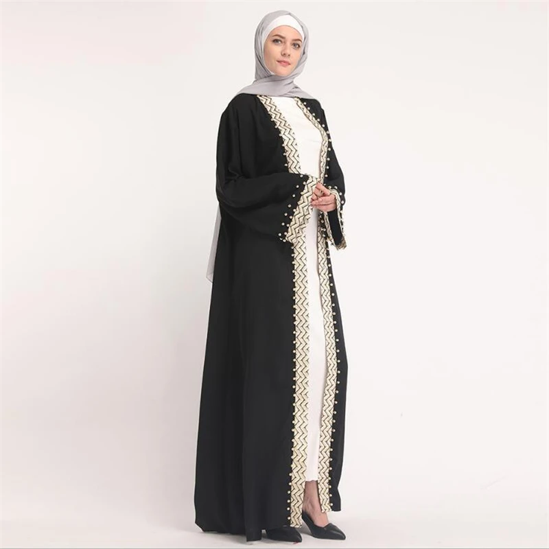 2019 Arab qatar turkey Dubai fashion abaya for muslim women islamic kaftan dress cardigan clothing plus size S-XXL | Тематическая