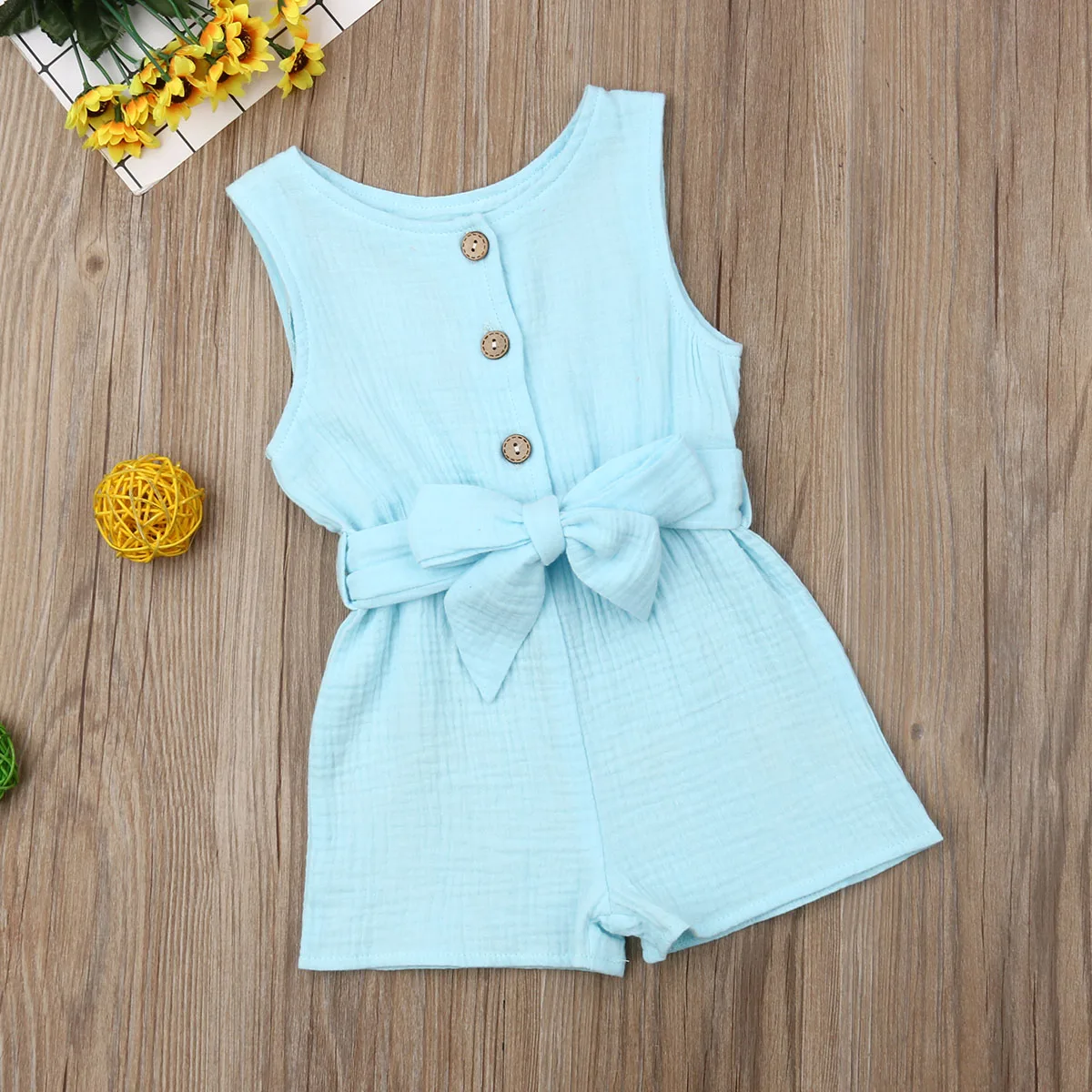 Новинка 2019 модная летняя одежда для новорожденных малышей девочек без рукавов с
