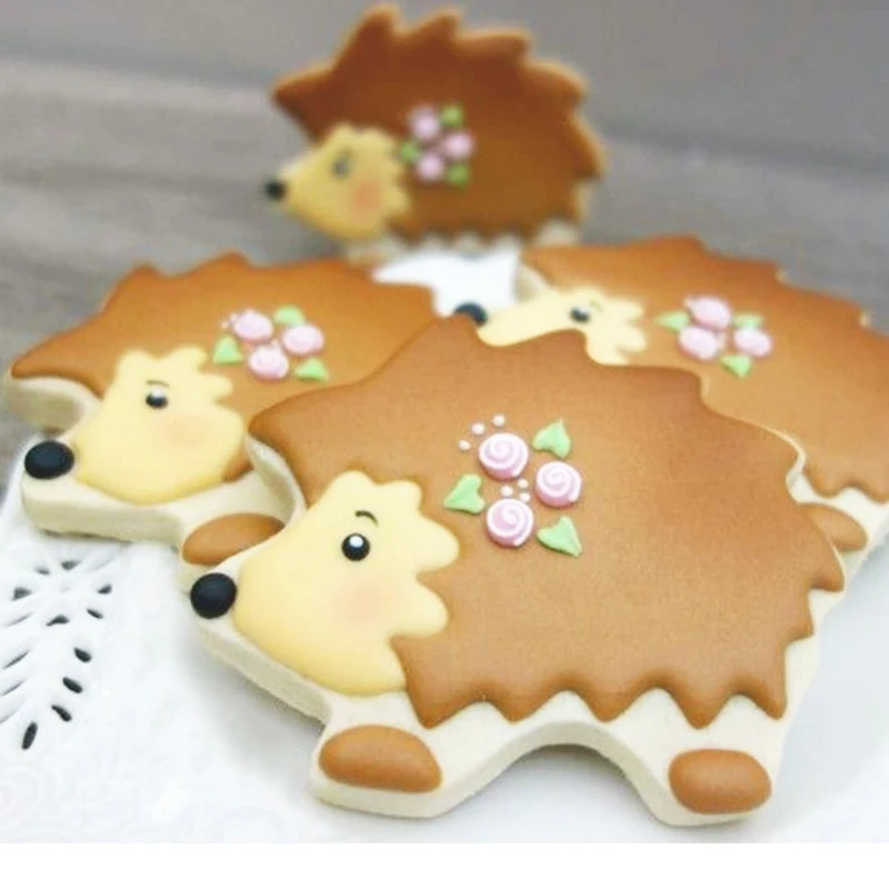 KENIAO Hedgehog Cookie Cutter - 8.8 x 6.5 CM Woodland Animal Biscuit Fondant Bread Sandwich Mold Stainless Steel | Дом и сад