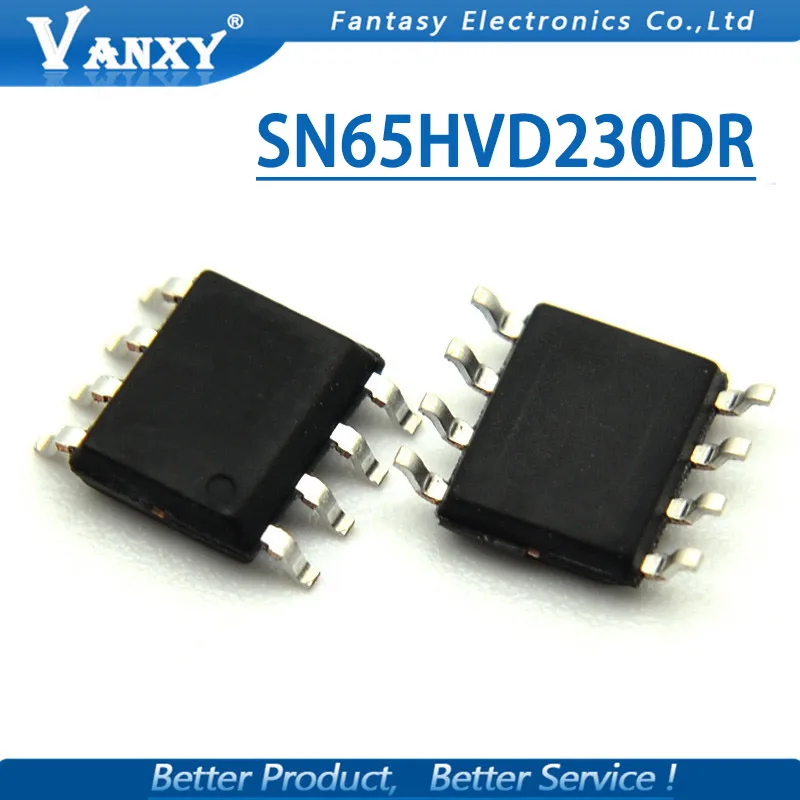 10 шт. SN65HVD230DR лапками углублением SOP 8 SN65HVD230 SOP8 VP230 новый оригинальный|Интегральные