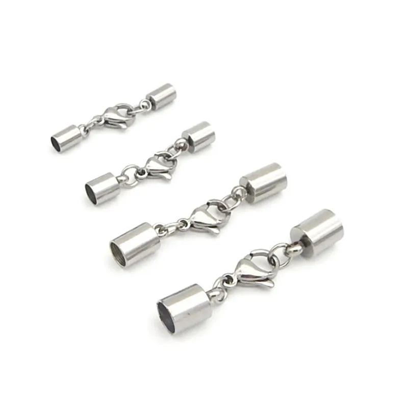 Нержавеющая сталь браслет кожаный шнур Цепочки и ожерелья омара застежками