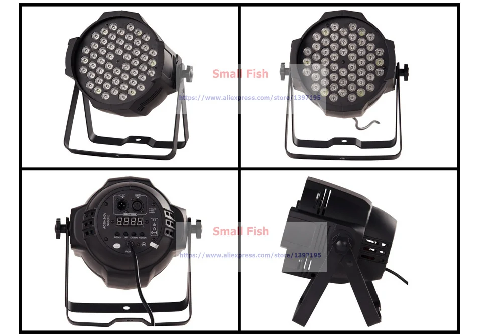 4 шт./лот 54X3W RGB полноцветная светодиодная сценическая лампа с высокой номинальной