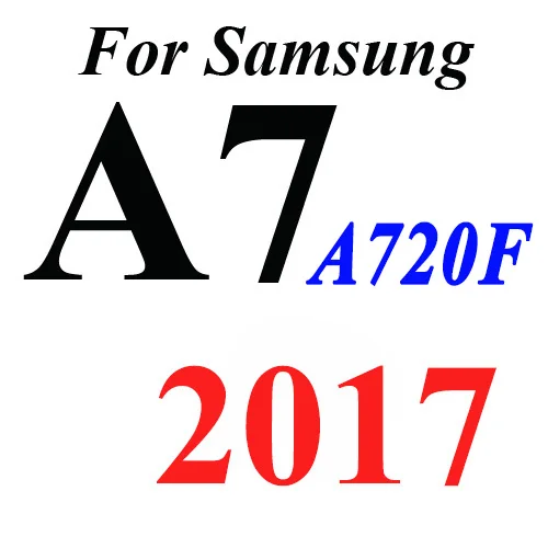 Высококачественное закаленное стекло синего цвета для samsung Galaxy J730 J530 J330 J3 J7 J5 A520 A5 A3 A7, защитная пленка на весь экран - Цвет: For A7 2017 A720