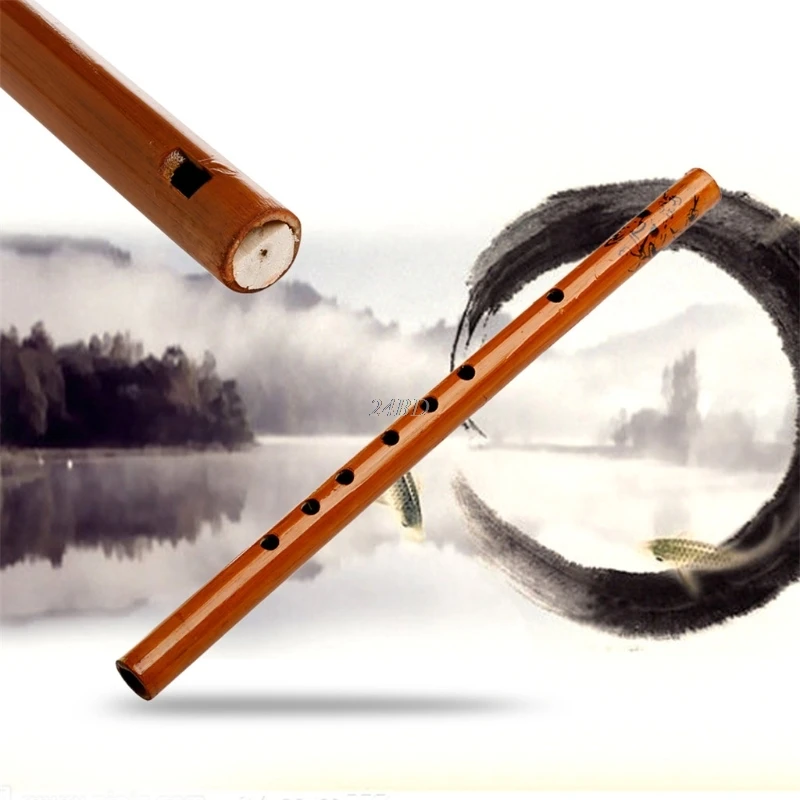 

Chinese Traditional 6 Hole Bamboo Flute Clarinet Student Musical Instrument Wood Color J24