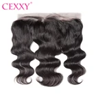 CEXXY перуанская кружевная фронтальная кукла тела волна 13*4 предварительно выщипанная естественная шиньон с детскими волосами Remy волосы от уха до уха кружевная фронтальная