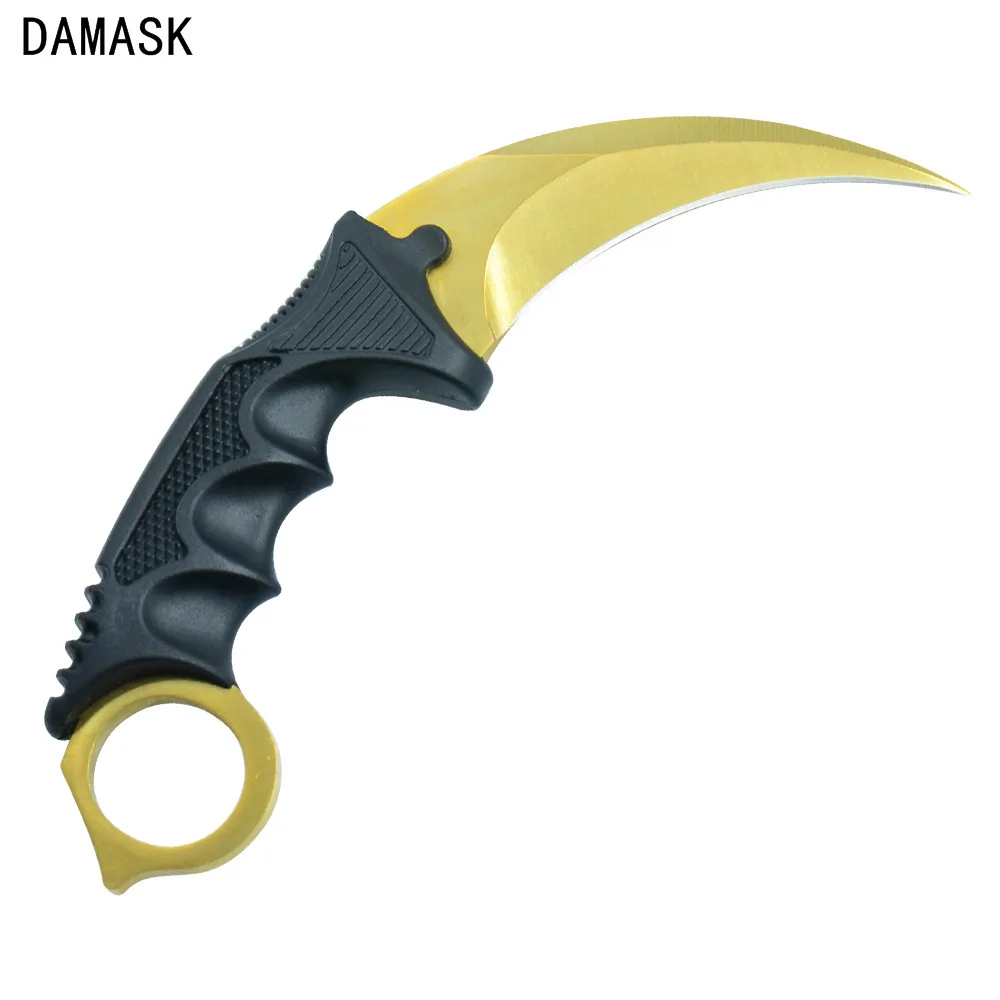 Лидер продаж CS GO Counter Strike Karambit Machetes нож Damask фирменный Открытый Нескользящая ручка
