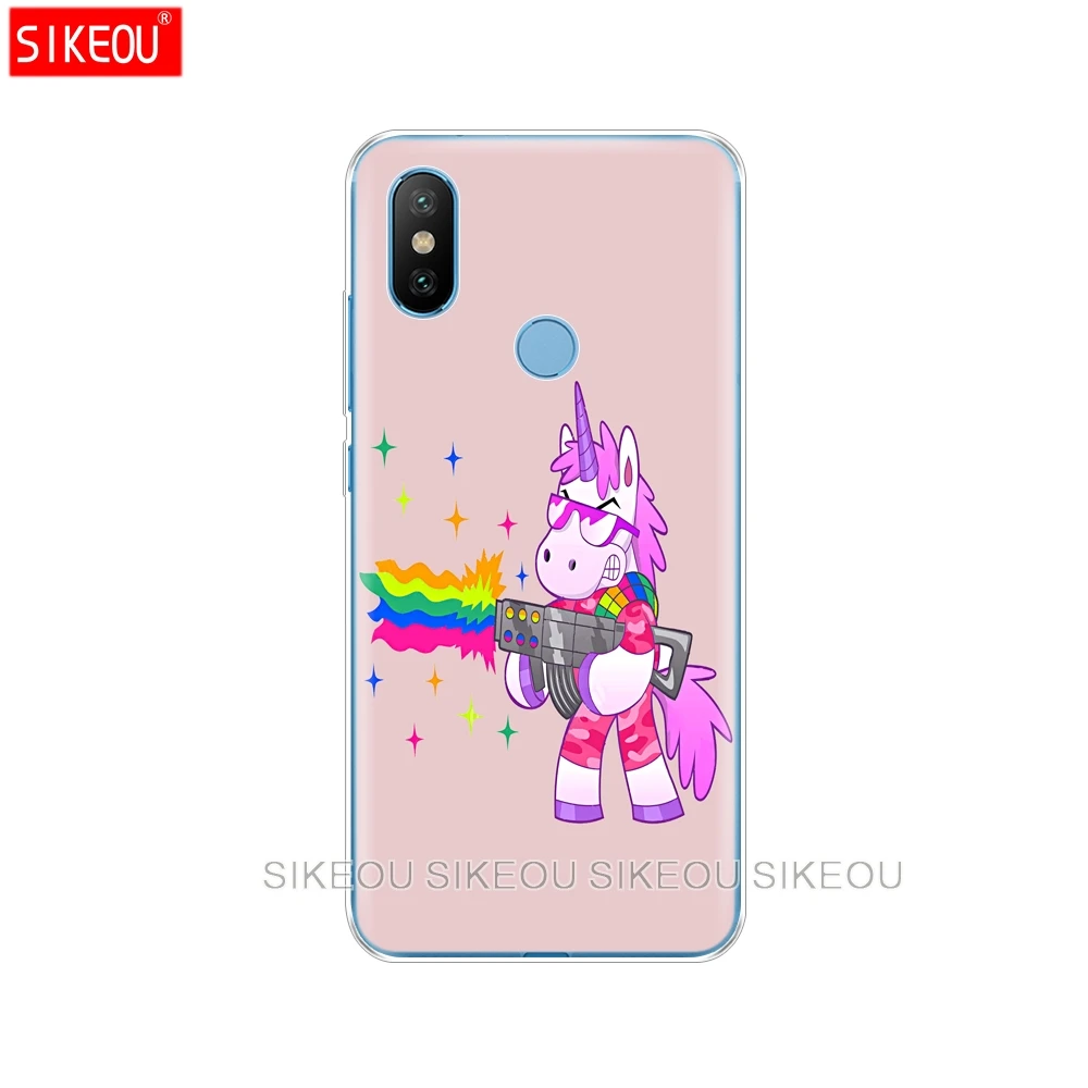 Силиконовый чехол для Xiaomi Mi 8 8SE A1 A2 5 5S 5X 6 Mi5 MI6 NOTE 3 MAX Mix 2 2S Rainbow Lovely Unicorn | Мобильные