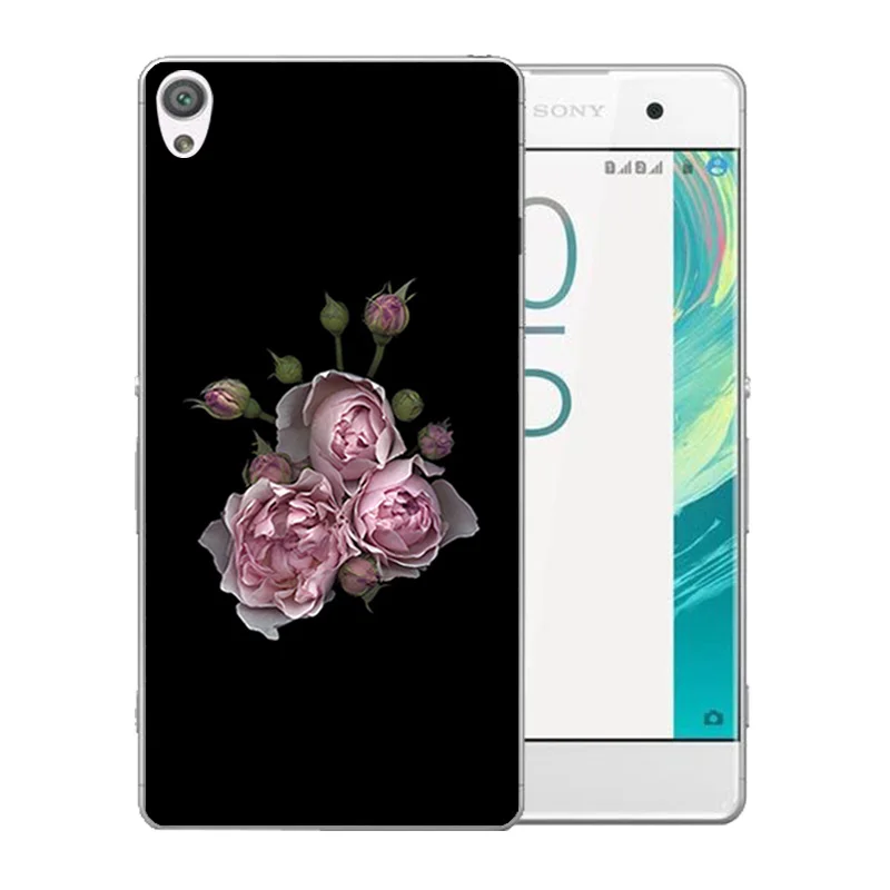Мягкий Силиконовый ТПУ 5 0 дюйма для Sony Xperia XA F3111 чехол с ледяным узором прозрачная