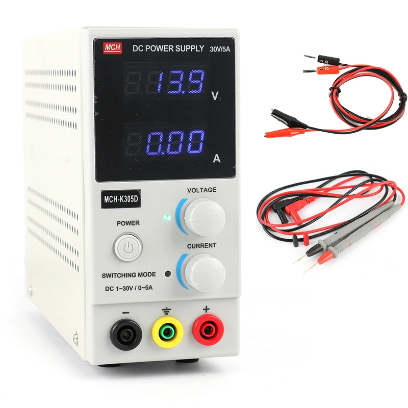 MCH K305D миниатюрный лабораторный Регулируемый источник питания постоянного тока