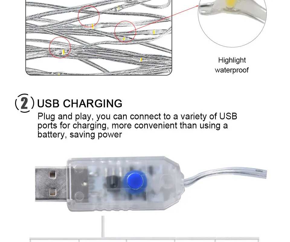 USB светодиодный праздничный занавес, медный провод, 3x3 м, 300 светодиодный гирлянда, оконная гирлянда, Рождественские огни, сказочное украшение для свадебной вечеринки