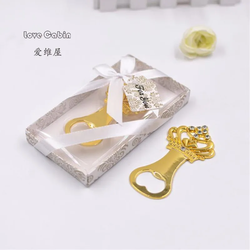 Diamond Crown Bottle Opener Wedding favor Baby Show Christmas Birthday Party House Moving Gift Business Travel Souvenirs 30pcs | Дом и сад