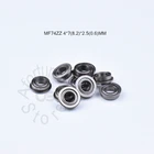 MF74ZZ 4*7 (8,2) * 2,5 (0,6) мм 10 шт подшипник FL674ZZ ABEC-5 фланцевого подшипника Бесплатная доставка конический роликовый подшипник хромистой стали подшипник MF74ZZ FL674ZZ