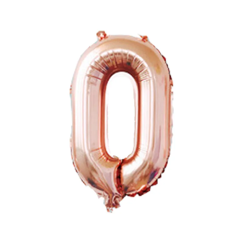 HEY FUNNY 50pcs 16inch Champagne Foil Balloon Large Helium Number 'ɰ-9'' Balloons Birthday Party Wedding Decor Supplies | Дом и