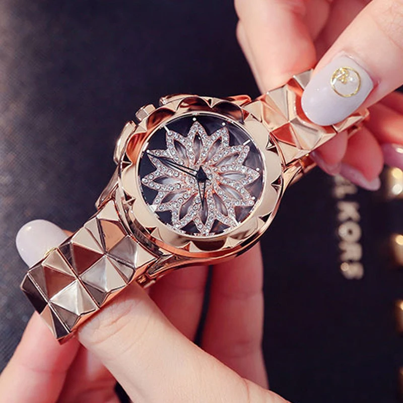 Новые женские модные крутые часы розовое золото кварцевые брендовые