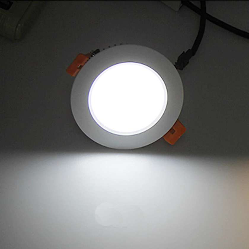 Deled Ultra Slim 3 Вт круглый скрывал двойной Цвет LED Панель света холодный белый лампа