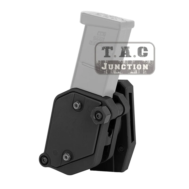 

IPSC 3-GUN Magazine Holster IDPA USPSA 9mm.45 Speed Shooting Competition Mag Holster Carrier Universal For Right & Left Hand BK