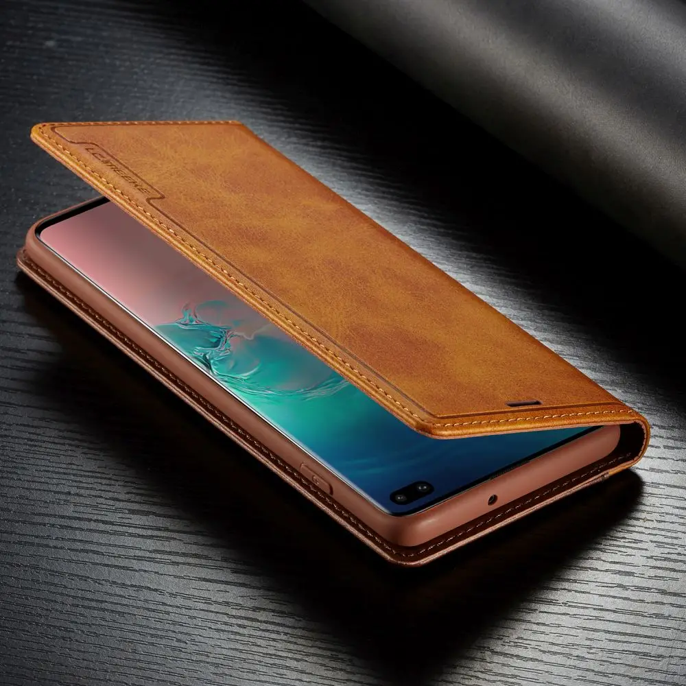 L-FADNUT, роскошный винтажный флип-чехол-кошелек для samsung Galaxy S10, S8, S9 Plus, Note 9, элегантный противоударный кожаный чехол