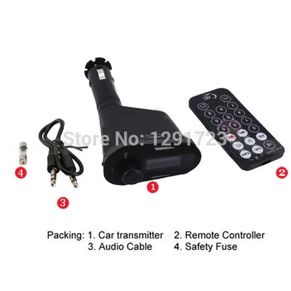 Высококачественный синий Автомобильный MP3 плеер музыкальный беспроводной FM